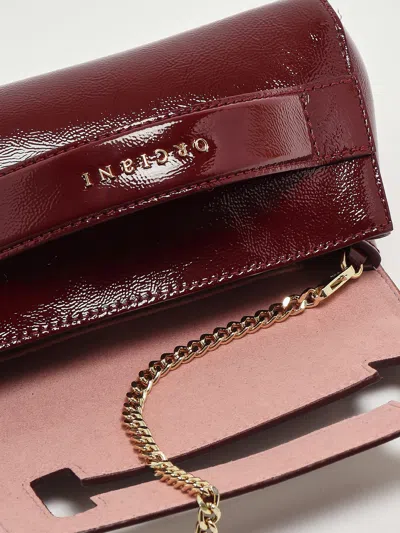 Orciani Gossip Xs Vinyl Clutch In Burgundy