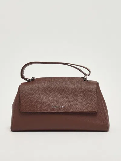 Orciani Sveva Longuette Con Tracolla Shopping Bag In Brown
