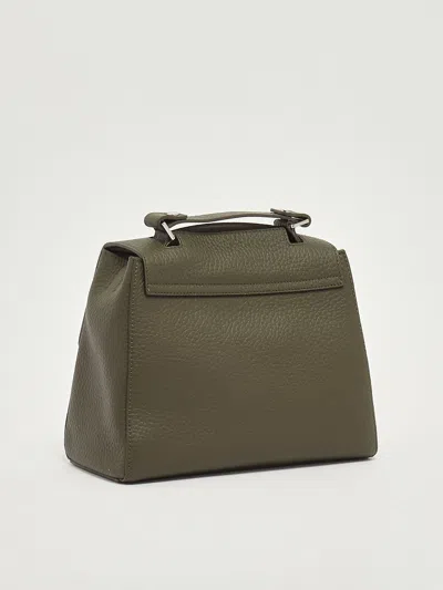 Orciani Sveva Soft Piccola Con Tracolla Shopping Bag In Green