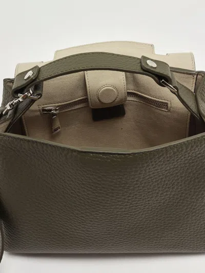 Orciani Sveva Soft Piccola Con Tracolla Shopping Bag In Green