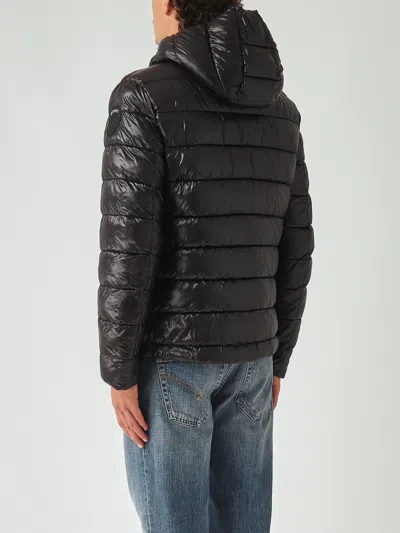 Blauer Piumino Adams Con Cappuccio Regular-fit Jacket In Black