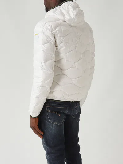 Blauer Piumino Wave Con Cappuccio Regular-fit Jacket In White