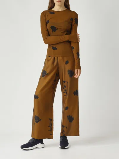 Max Mara Effetto Blouse In Brown