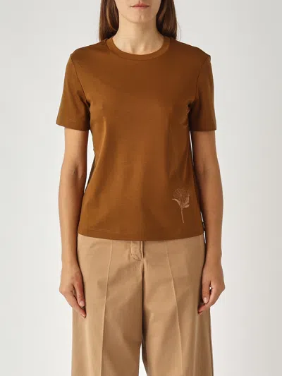 Max Mara Comodo Blouse In Brown