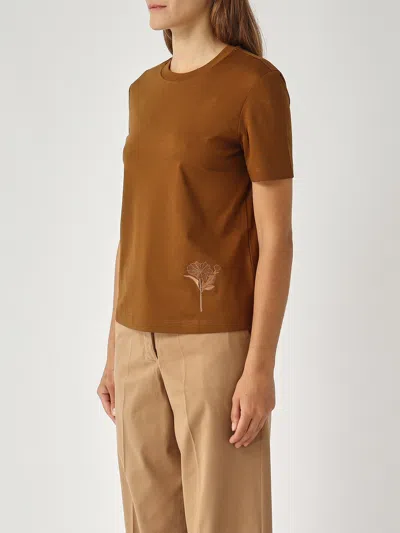 Max Mara Comodo Blouse In Brown