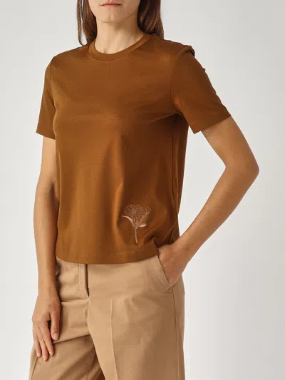 Max Mara Comodo Blouse In Brown