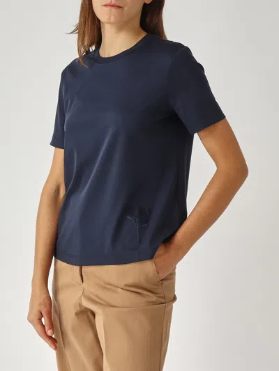 Max Mara Comodo Blouse In Blue