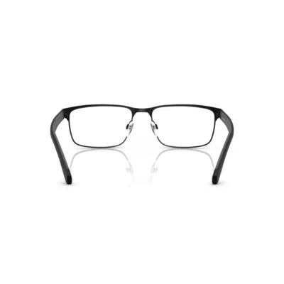Emporio Armani Rectangular Frame Glasses In Black
