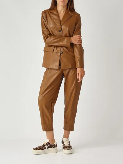 Max Mara Albatro Blazer In Brown