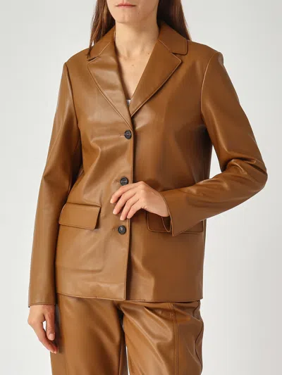 Max Mara Albatro Blazer In Brown