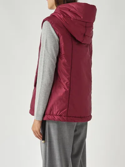 Max Mara The Cube Greengo Red Jacket In Burgundy