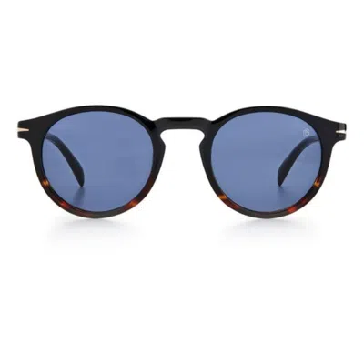 Db Eyewear By David Beckham Db 1036/s37n/ku Black Horn In Blue