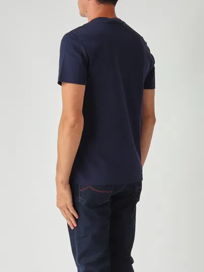 Polo Ralph Lauren Custom Slim-fit In Pima Cotton T-shirt In Blue