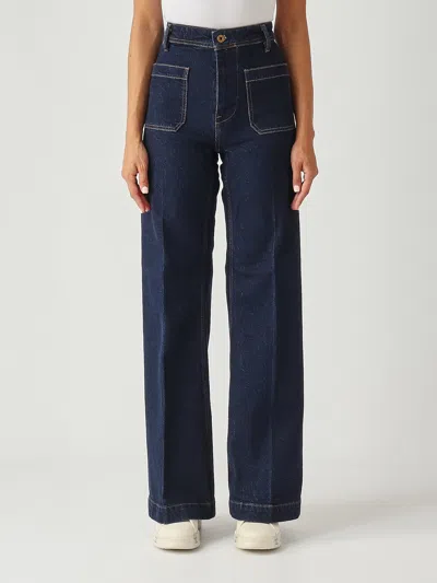 Polo Ralph Lauren Jeans Flare Con Front-pockets Applicate In Cotone Stretch Jeans In Blue