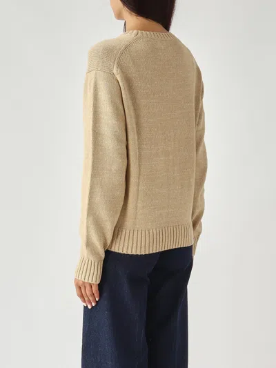 Polo Ralph Lauren Maglia Polo Bear In Cotone A Girocollo Sweater In Brown