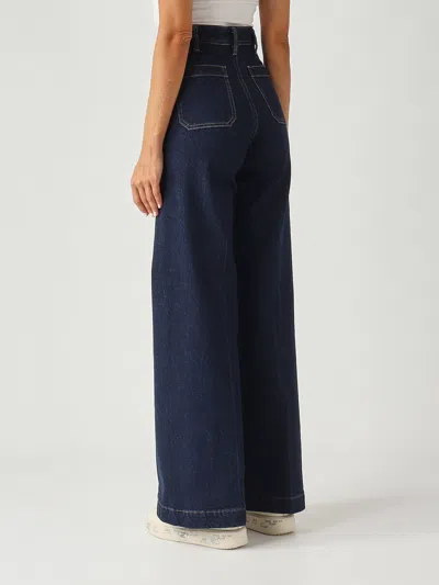 Polo Ralph Lauren Jeans Flare Con Front-pockets Applicate In Cotone Stretch Jeans In Blue