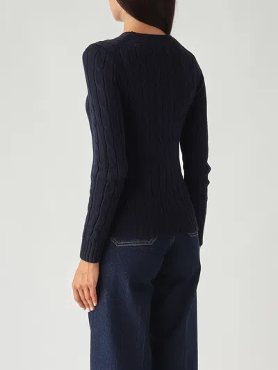 Polo Ralph Lauren Girocollo In Lana E Cashmere A Trecce Sweater