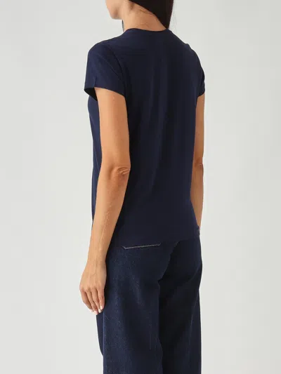 Polo Ralph Lauren T-shirt M/c Girocollo In Jersey Di Cotone T-shirt In Blue