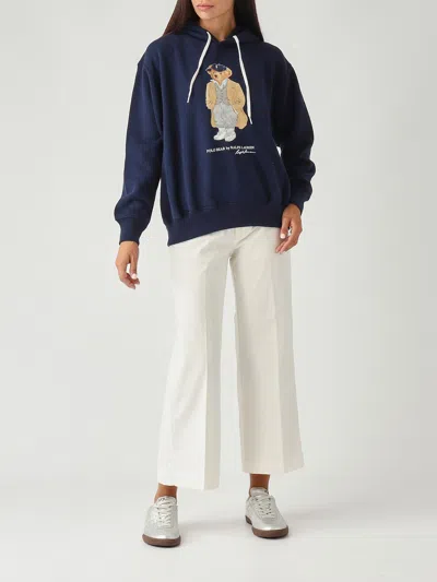 Polo Ralph Lauren Pantalone Chino A Gamba Larga Cropped Trousers In White