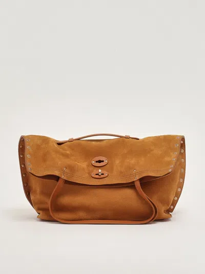 Zanellato A Spasso Jones M Shoulder Bag In Brown