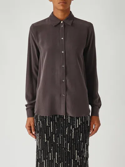 Pinko Crackers Camicia Shirt In Brown