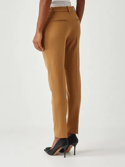 Pinko Bello Pantalone Trousers In Brown