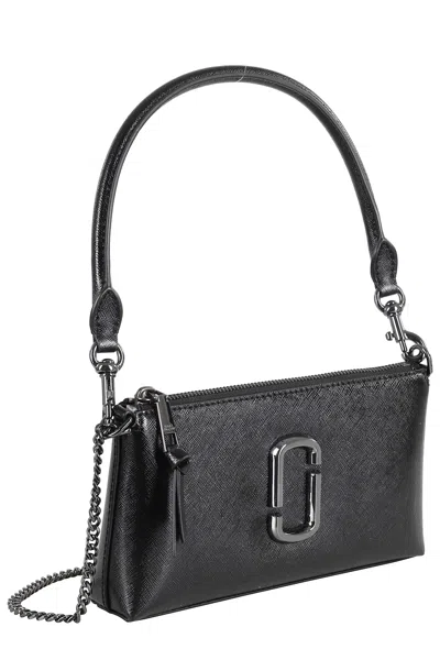 Marc Jacobs The Pochette Shoulder Bag In Black Leather In Black
