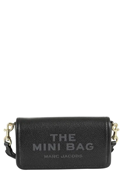 Marc Jacobs The Mini Bag Leather Crossbody Bag In Black
