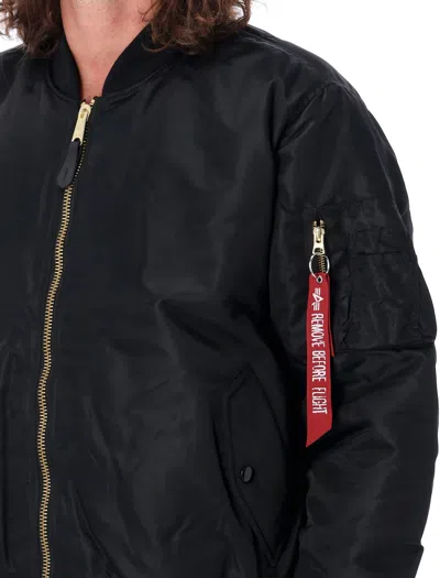 Alpha Industries Ma-1 Reversible Bomber In Black
