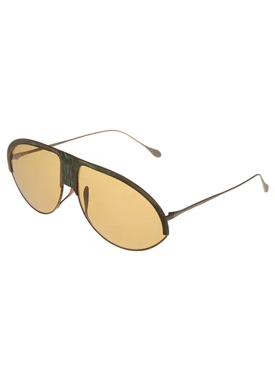 Rigards Darkside Titanium Sunglasses In Brown