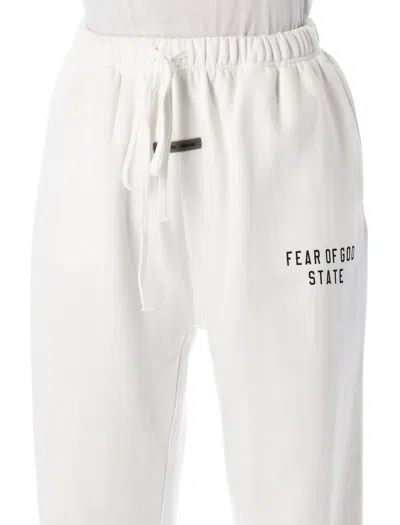 Fear Of God White  Essentials State Sweatpants In White