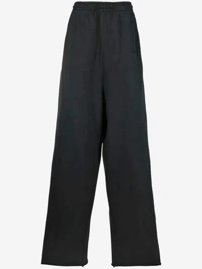 Vetements Cotton Blend Trousers In Black