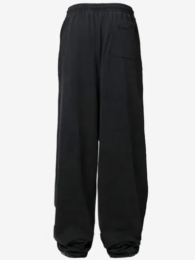 Vetements Cotton Blend Trousers In Black