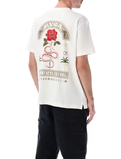 Rvca Roses Poster T-shirt In Neutral
