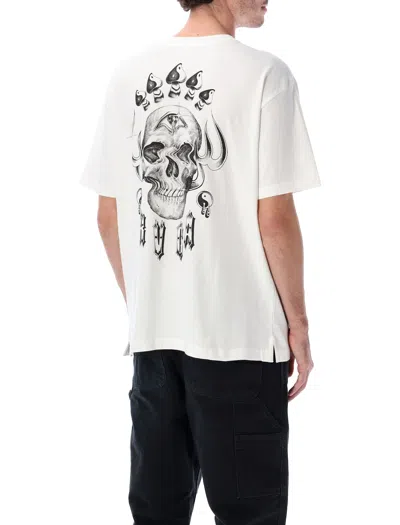 Rvca Double Trouble White T-shirt In White