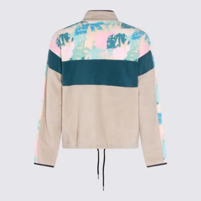 Mauna Kea Modern Color Block Jacket Drawstring Hem In Animal Print