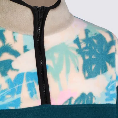 Mauna Kea Modern Color Block Jacket Drawstring Hem In Animal Print