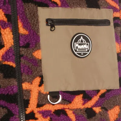 Mauna Kea Hooded Jacket With Zip Pocket And Ribbed Cuffs In Multi