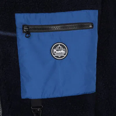 Mauna Kea Modern Jacket With High Collar And Pockets In Blue