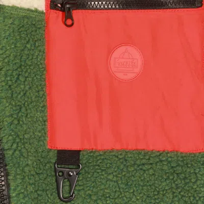 Mauna Kea Modern Utility Jacket Contrast Panels In Red