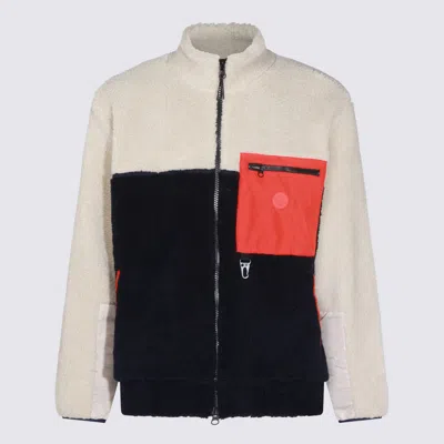 Mauna Kea Modern High Collar Jacket With Zip Pocket In White