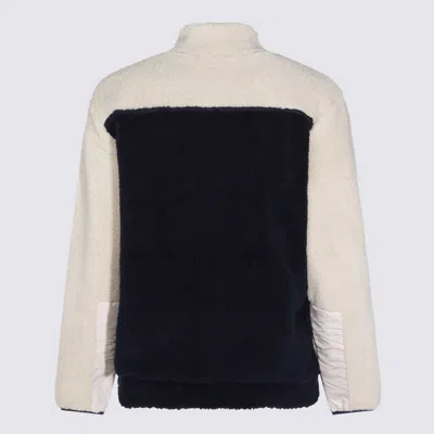 Mauna Kea Modern High Collar Jacket With Zip Pocket In White