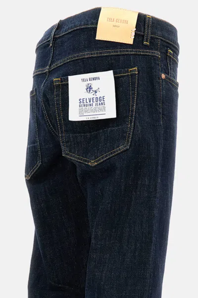 Tela Genova Straight-leg Trousers In Blue