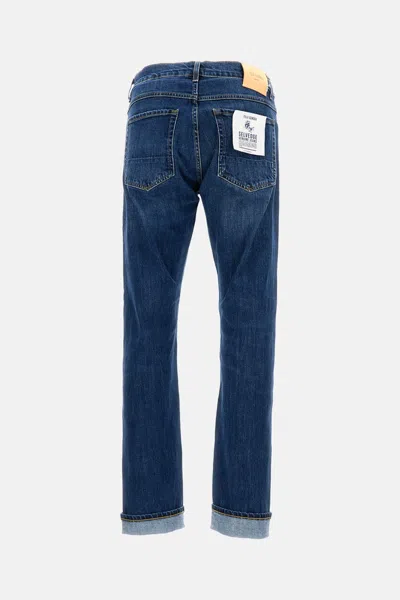 Tela Genova Buttoned Trousers In Blue