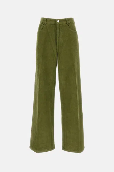 Cellar Door Corduroy Trousers In Green