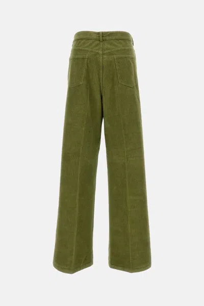 Cellar Door Corduroy Trousers In Green