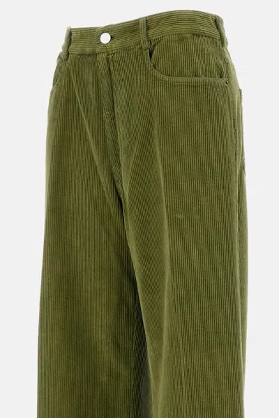 Cellar Door Corduroy Trousers In Green