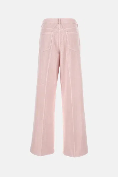 Cellar Door Corduroy Pocket Trousers In Pink
