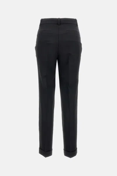 P.a.r.o.s.h Sallia Bi-stretch Trousers In Black