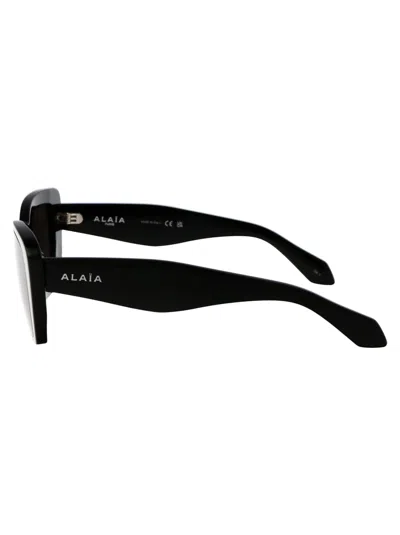 Alaïa Alaia 00 Black Black Grey Acetate Sunglasses In Black